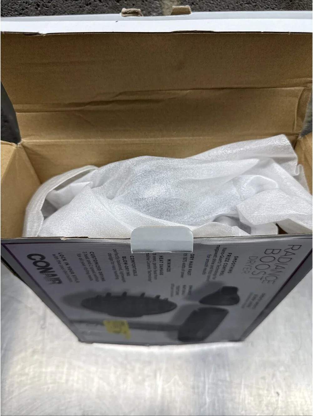 Radiance Boost Charcoal Gray Hair Dryer